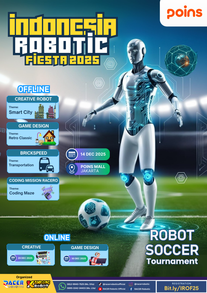 Poster Lomba Indonesia Robotic Fiesta 2025